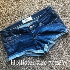 Hollister size 7 Jean shorts